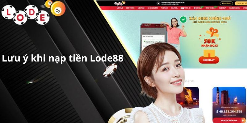 Khi nạp tiền cần phải kiểm tra các thông tin kỹ lưỡng